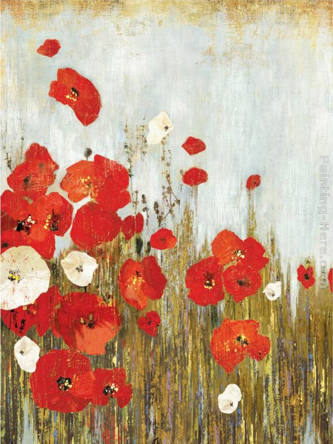 Poppies in the Wind painting - Asia Jensen Poppies in the Wind art painting